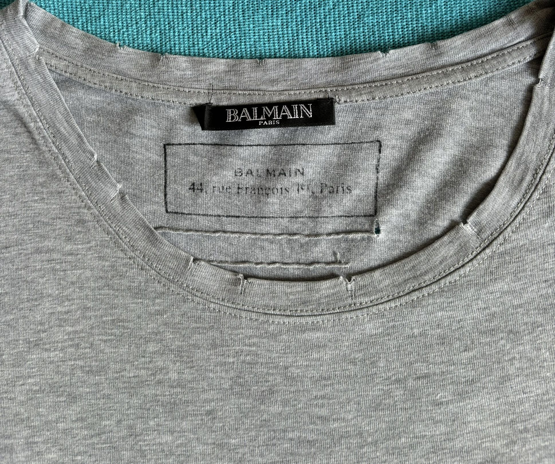 Balmain Balmain grey T-Shirt size M Size US M / EU 48-50 / 2 - 11 Thumbnail