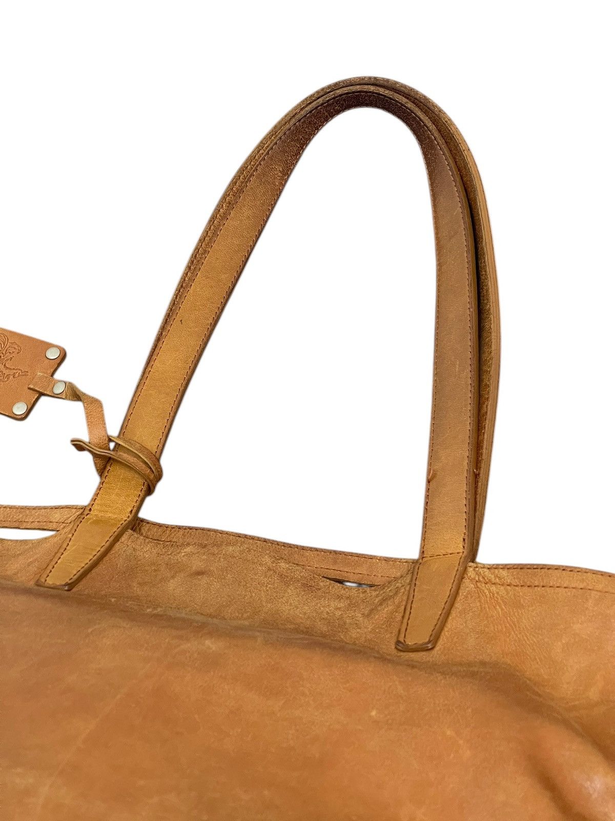Genuine Leather Full Leather Patina Zeha Tote Shoulder Bag 1🟩7 Size ONE SIZE - 13 Thumbnail