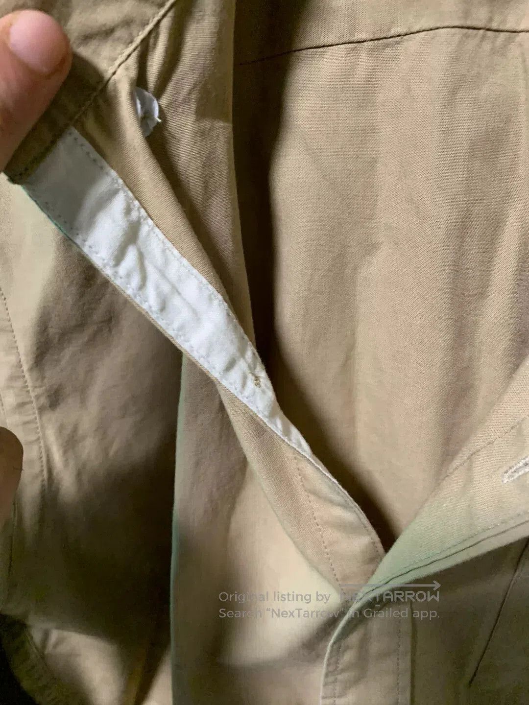 RRL Ralph Lauren rrl Long Sleeve Button-Up Shirt in Beige. Size US S / EU 44-46 / 1 - 3 Thumbnail