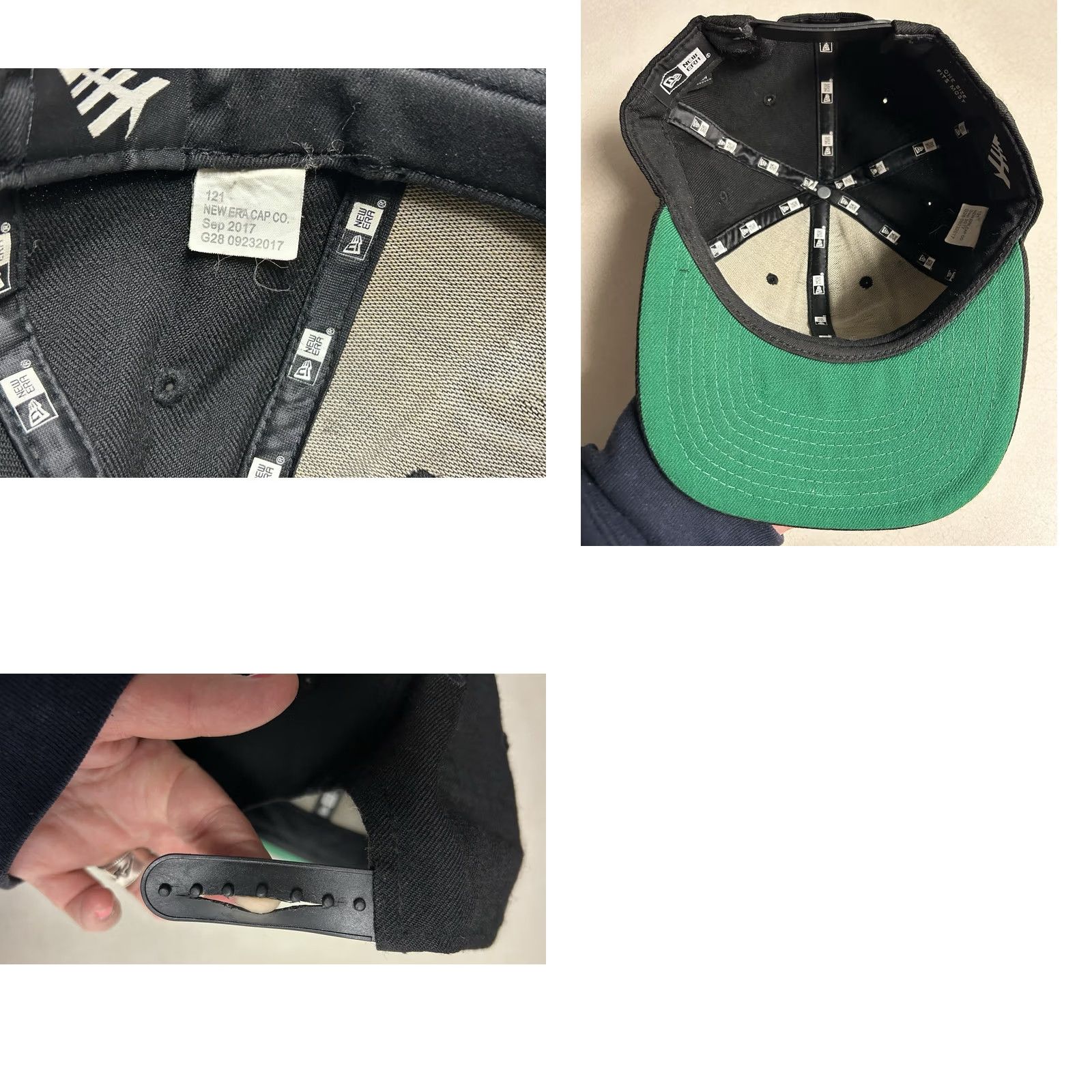 New Era VINTAGE New Era Paper Plane Hat Snapback Adjustable Black Baseball Retro 90s USA Men Size ONE SIZE - 8 Thumbnail