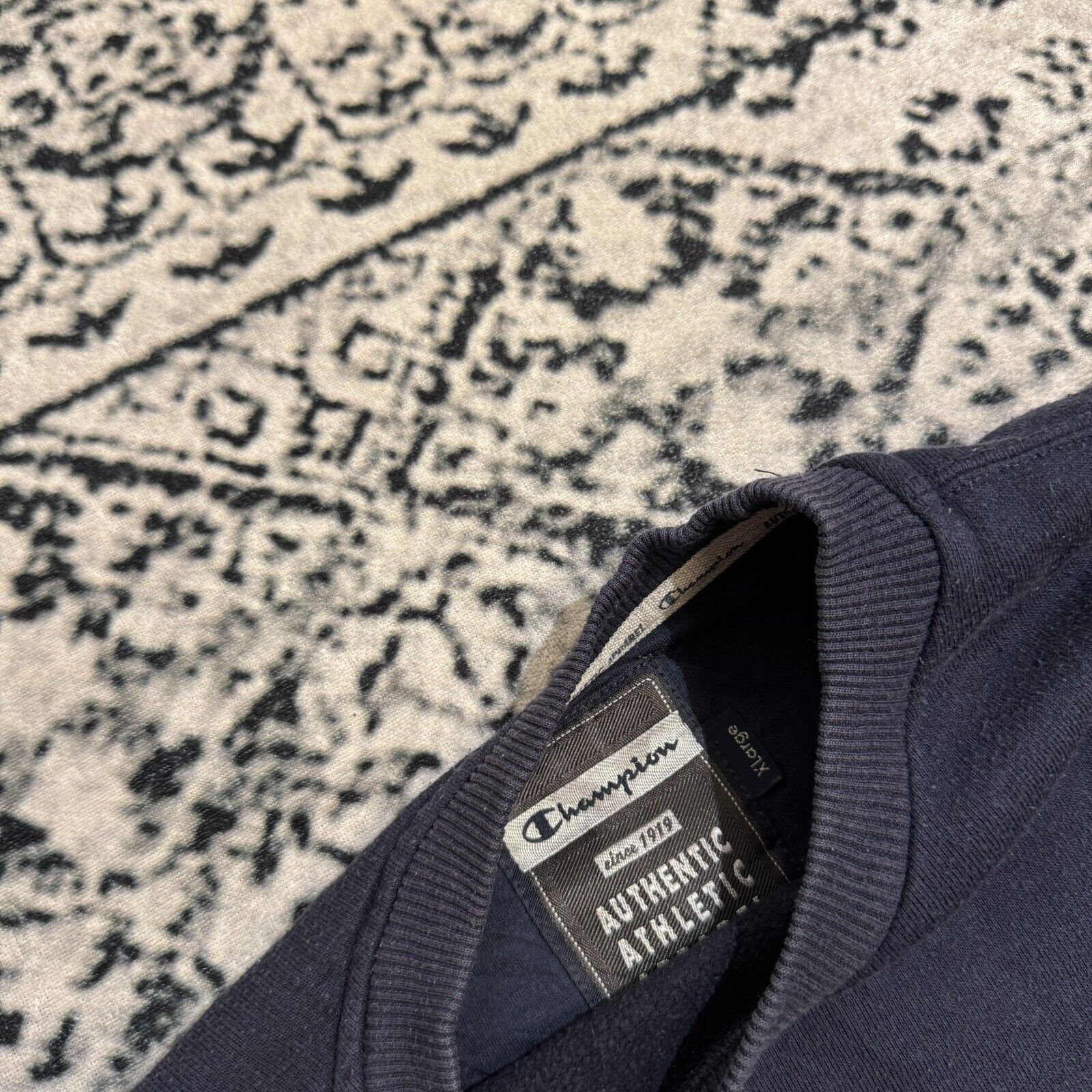 Champion × Vintage Vintage Champion Unisex Navy Blue Cotton Crewneck Size XL Size US XL / EU 56 / 4 - 6 Thumbnail