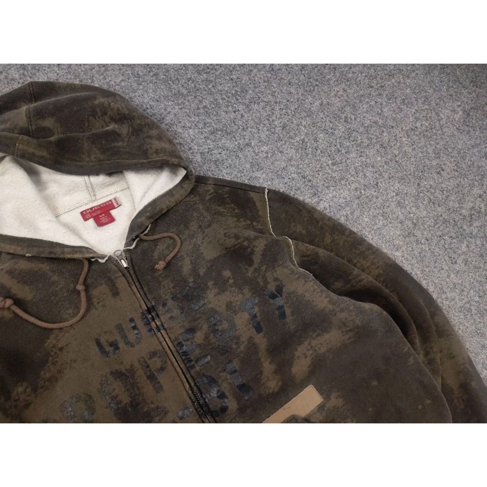 Guess VINTAGE GUESS Hoodie Adult M Green Rare Eagle Logo Zip Size US M / EU 48-50 / 2 - 4 Thumbnail
