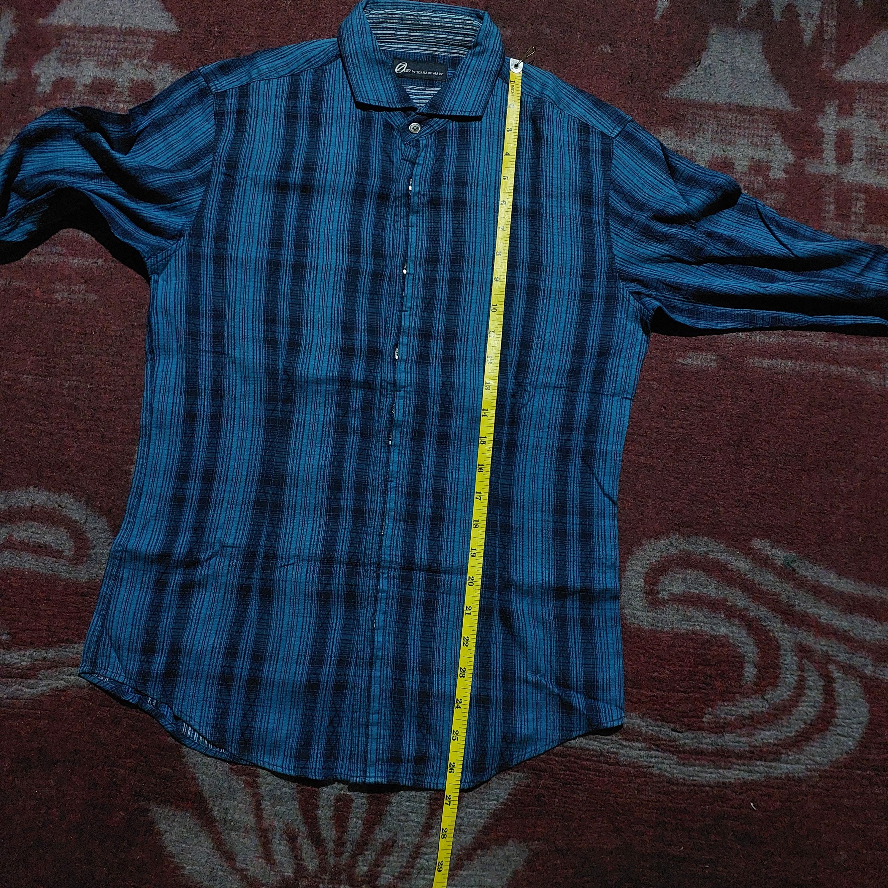 Tornado Mart Zero by Tornado Mart blue stripes button up L/s shirt Size US L / EU 52-54 / 3 - 13 Thumbnail