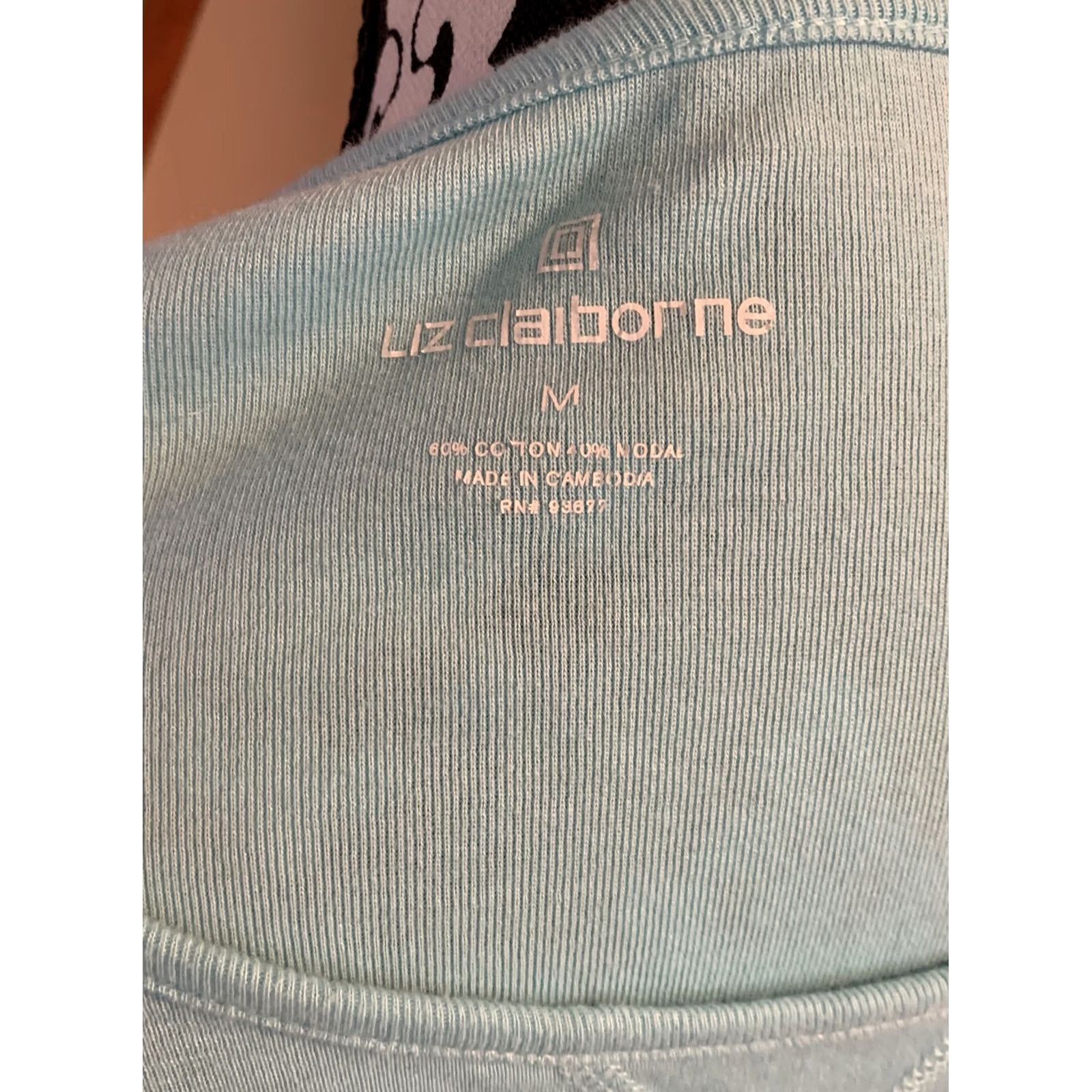 Liz Claiborne Liz Claiborne T-Shirt Long Sleeve Blue Womens M Size M / US 6-8 / IT 42-44 - 6 Thumbnail