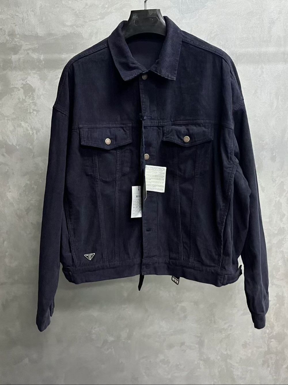 Prada Prada Corduroy Jacket Navy Size L Size US L / EU 52-54 / 3 - 1 Thumbnail