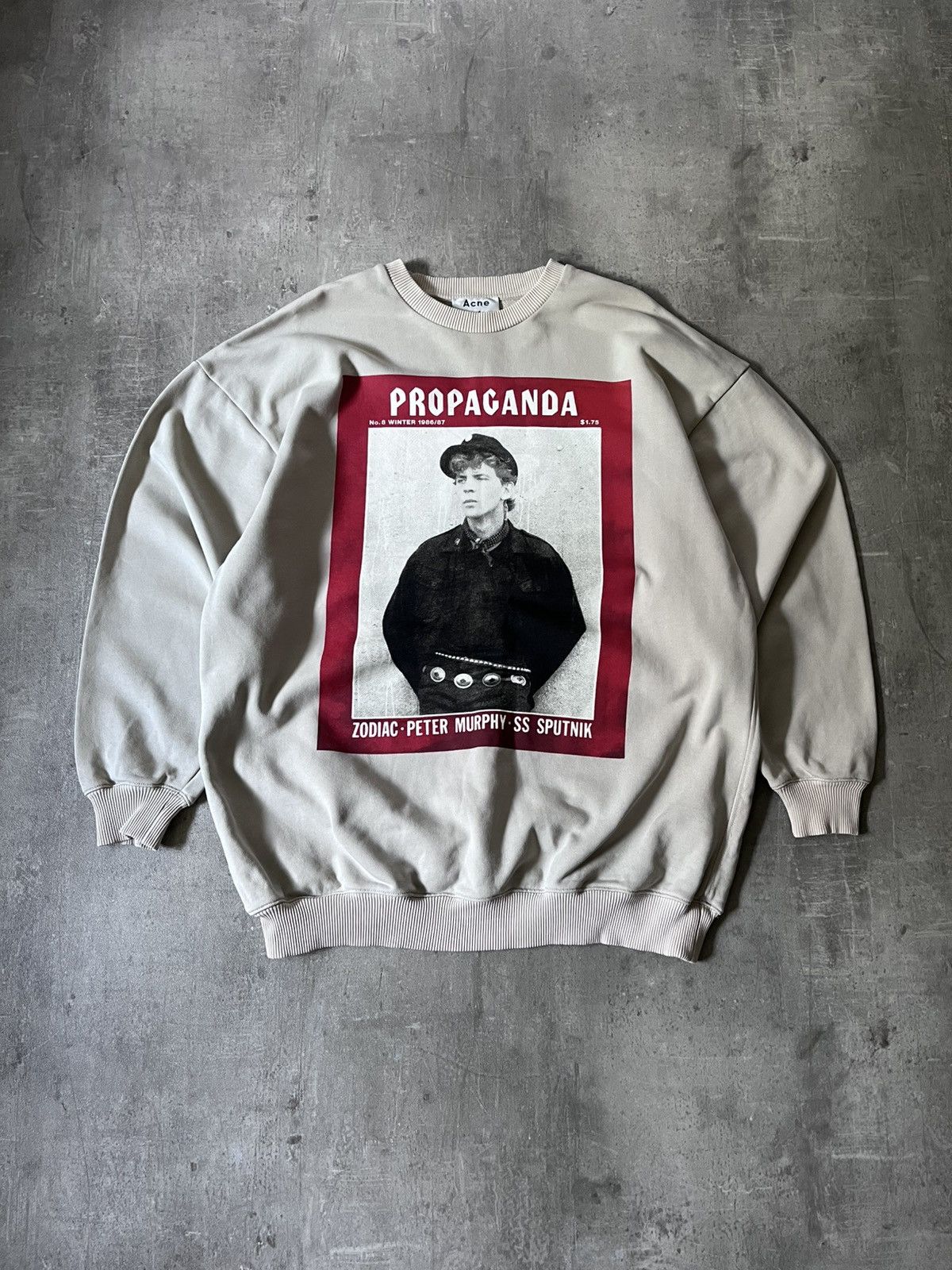 Acne Studios Acne Studios Propaganda beige sweatshirt rare Size US M / EU 48-50 / 2 - 1 Thumbnail
