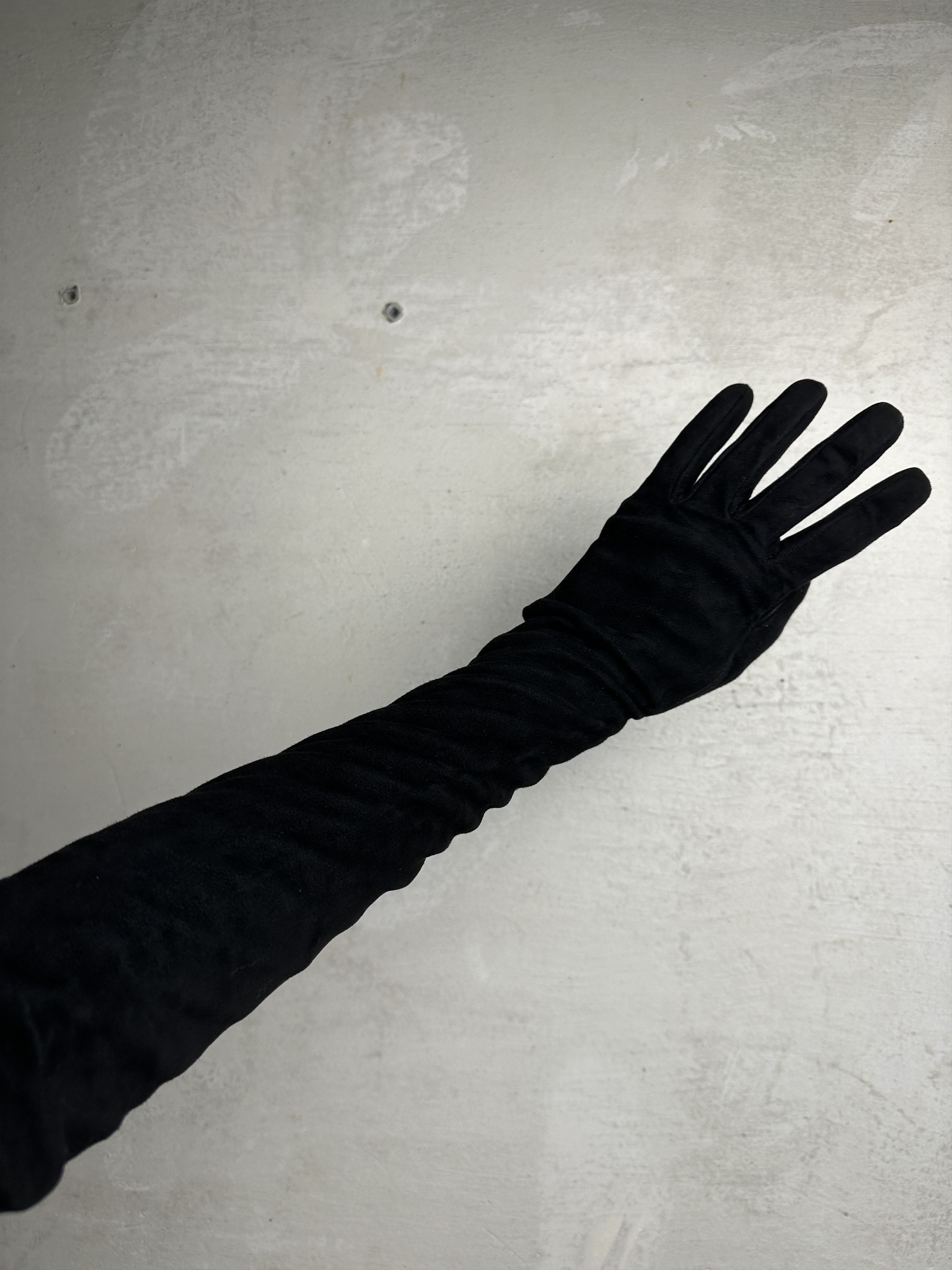 Prada Prada Suede Long Gloves Size ONE SIZE - 1 Thumbnail