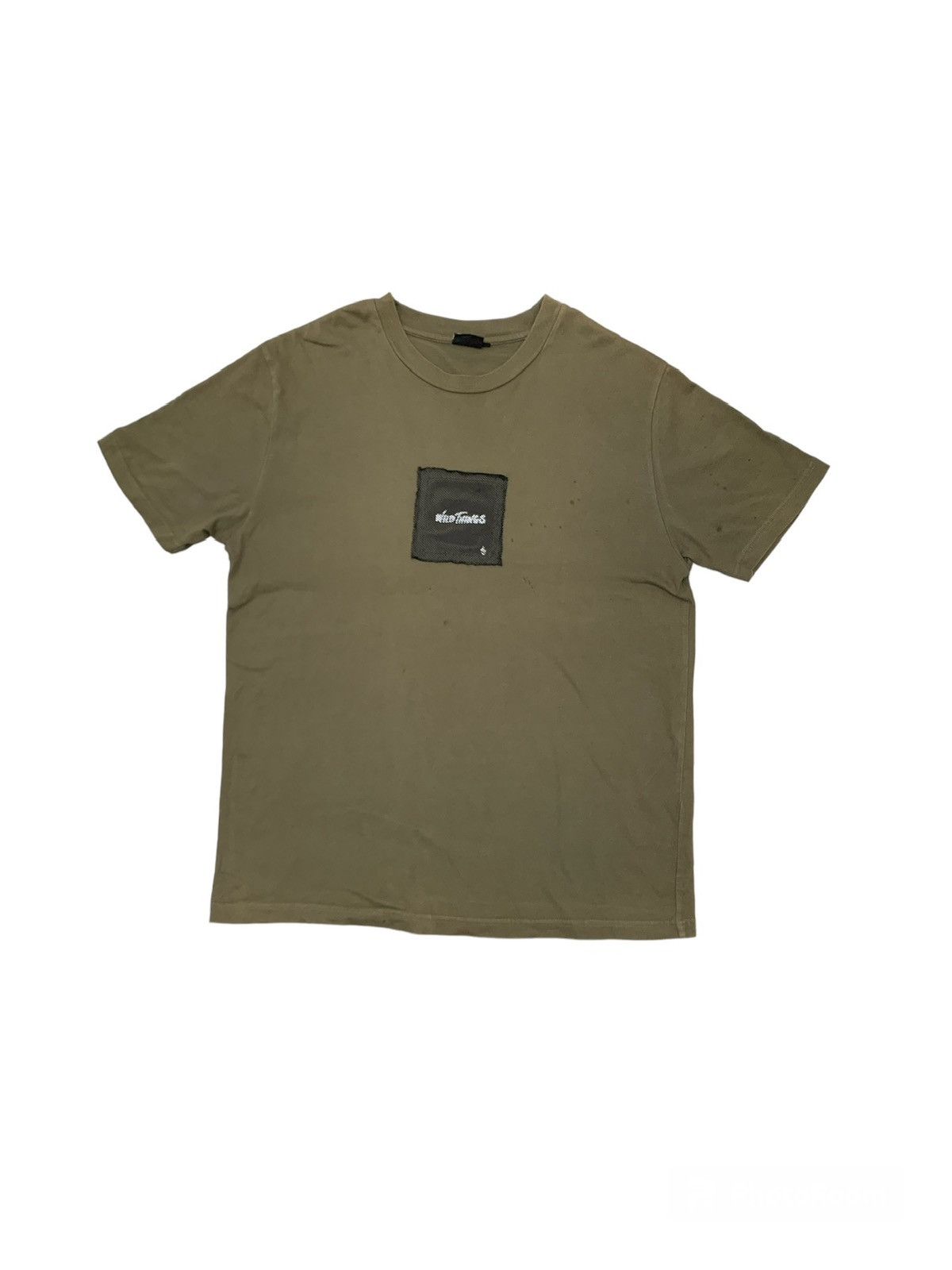 image of Wild Things Spellout Tshirt in Olive, Men's (Size XL)