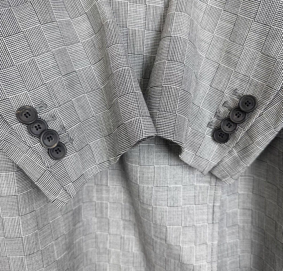 Balenciaga Balenciaga Grey Plaid Double-Breasted Blazer Size M / US 6-8 / IT 42-44 - 6 Thumbnail