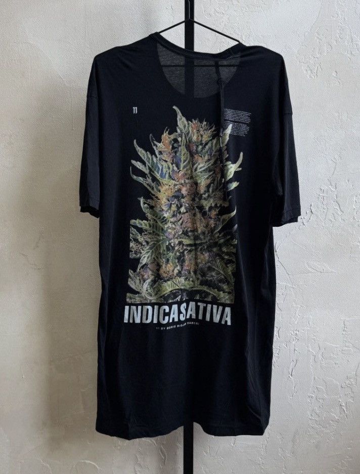 11 By Boris Bidjan Saberi $369 INDICA SATIVA GRAPHIC TEE T SHIRT Size US L / EU 52-54 / 3 - 1 Thumbnail