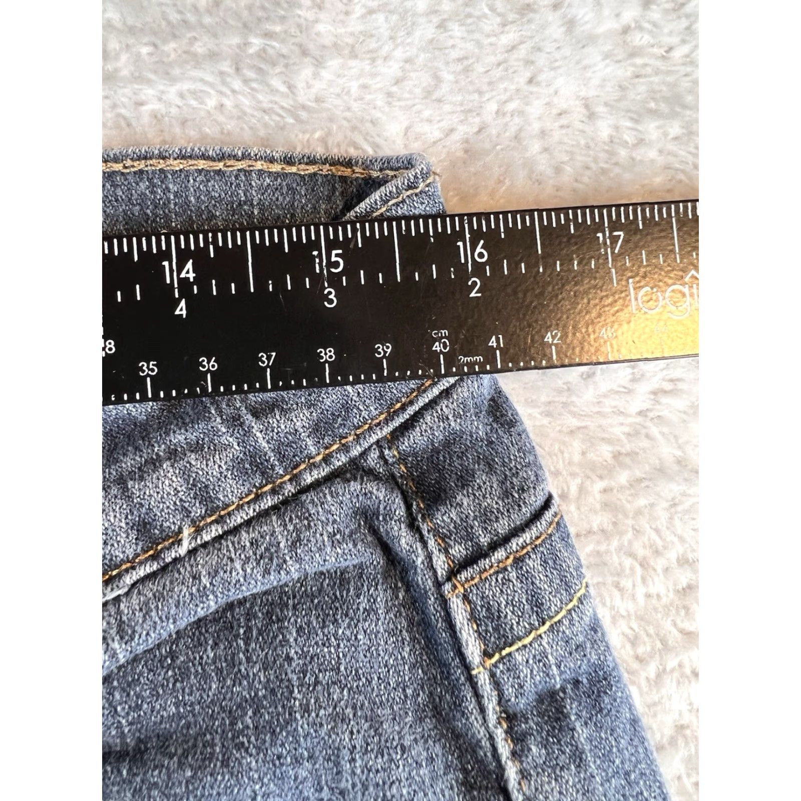 Denime VINTAGE Z Cavaricci Jeans Womens 12 Blue Denim Straight Boho Jeans 80s 90s Womens Size 24" / US 00 / IT 34 - 7 Thumbnail