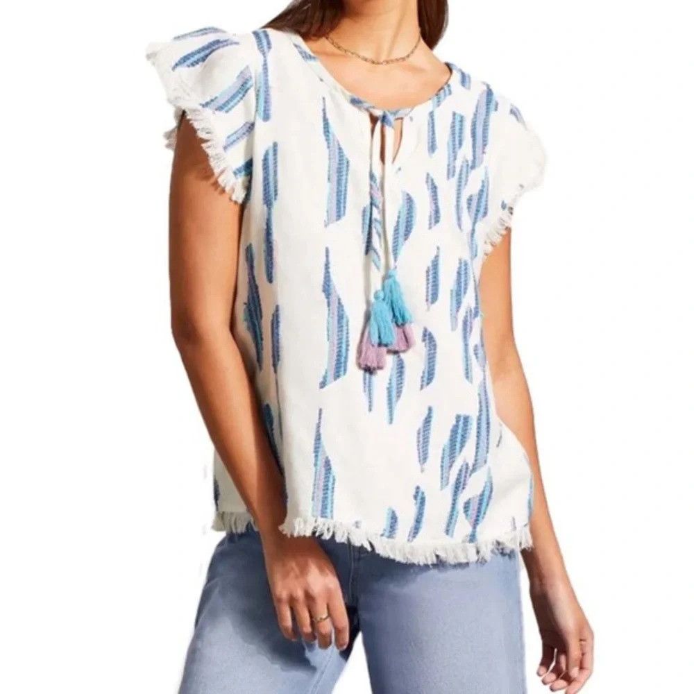 Tribal Streetwear Tribal Jeans Tassel Blouse NWT Size M / US 6-8 / IT 42-44 - 3 Thumbnail