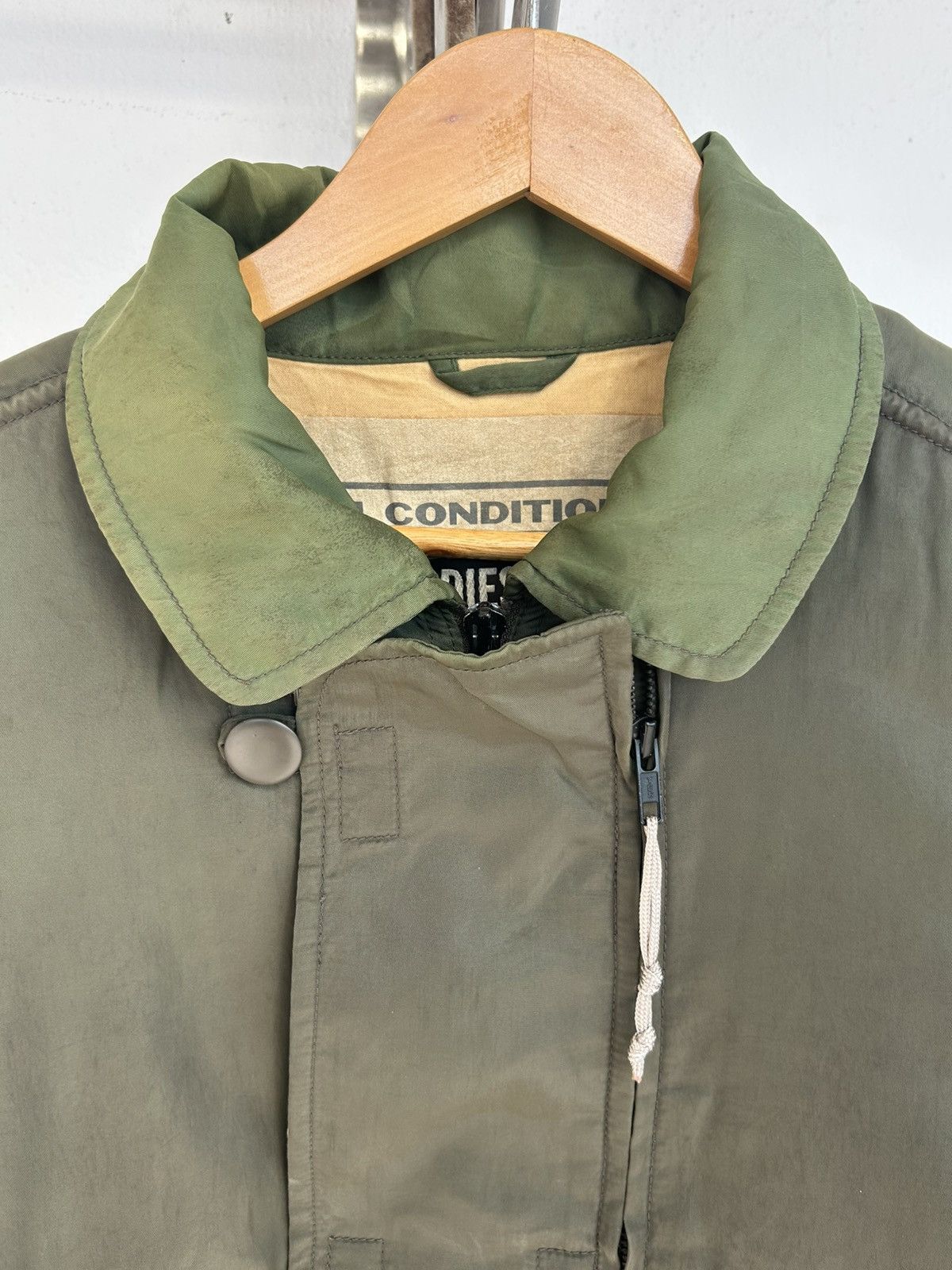 Diesel Diesel Vintage Nylon Green Army Jacket Size US L / EU 52-54 / 3 - 3 Thumbnail