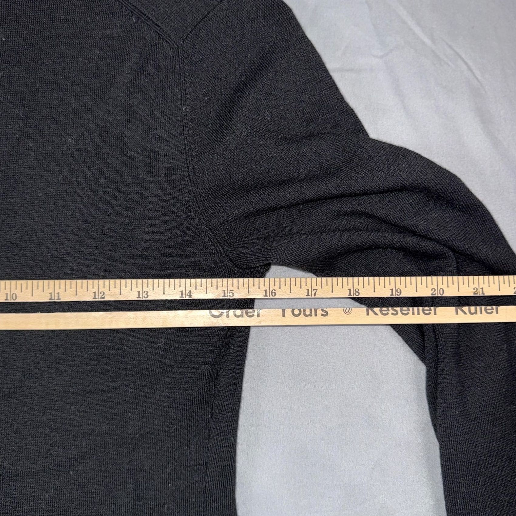 Brooks Brothers Brooks Brothers Sweater Men's Medium Black 100% Wool V Neck Knit Pullover Luxury Size US M / EU 48-50 / 2 - 8 Thumbnail