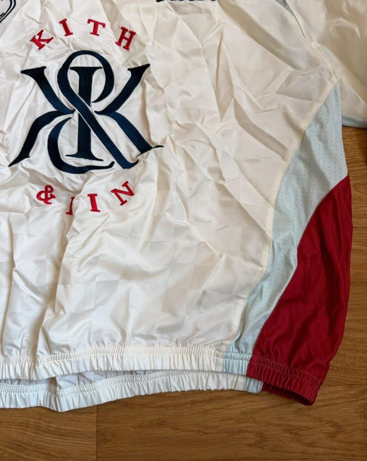 Kith Kith Dayton Checkered Satin Combo Pullover White Size L Size US L / EU 52-54 / 3 - 5 Thumbnail