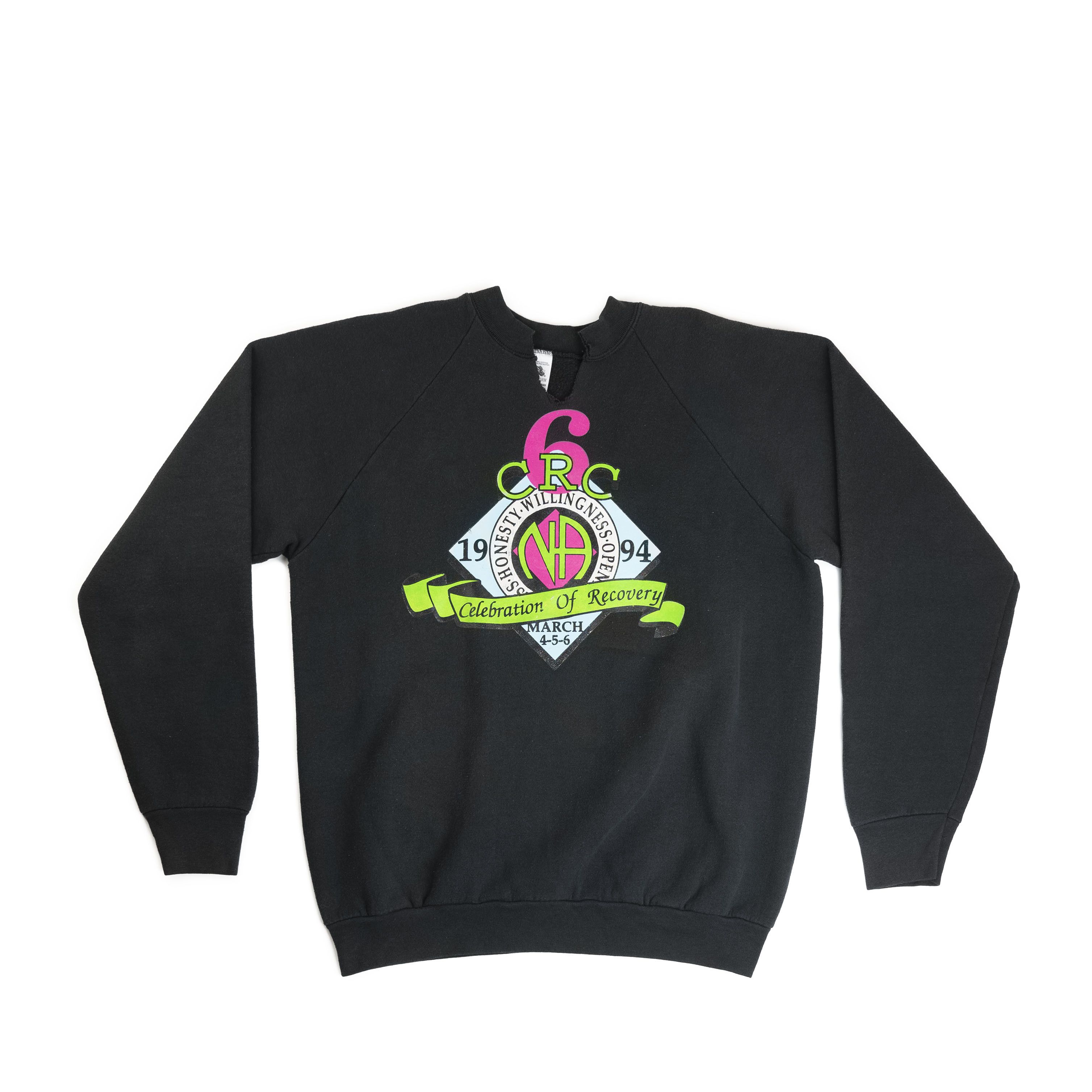 Fruit Of The Loom Vintage 1994 NA Narcotics Anonymous Crewneck Size US XL / EU 56 / 4 - 1 Thumbnail