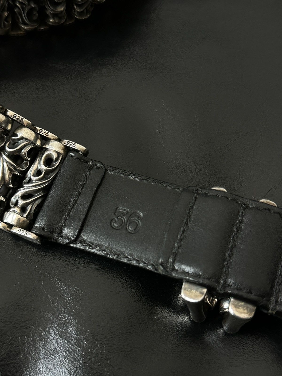 Chrome Hearts Chrome Hearts Roller Belt Size 36 - 9 Thumbnail