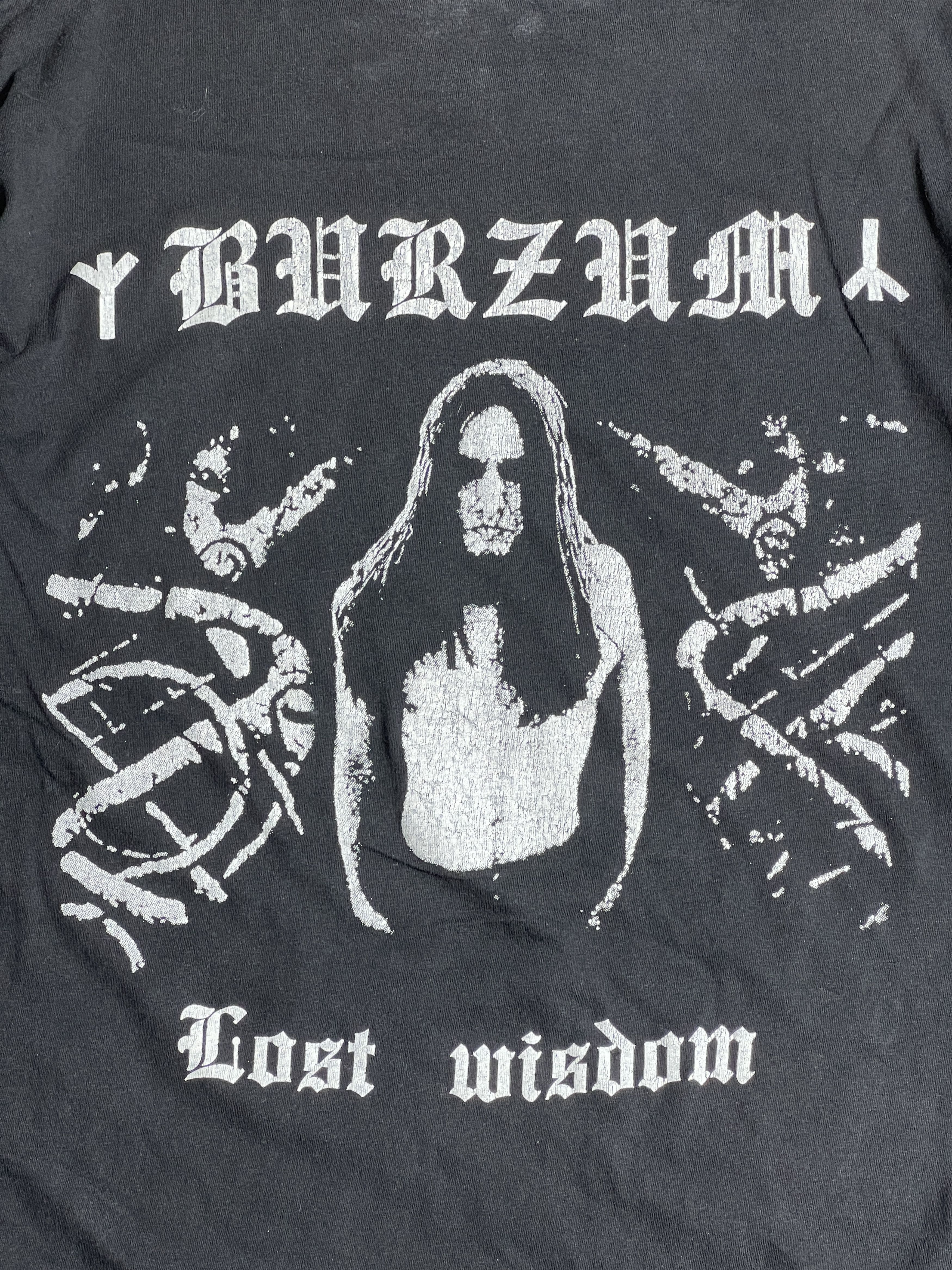 Band Tees Vintage BURZUM Lost Wisdom Black Metal Band Tee GTME649 Size US M / EU 48-50 / 2 - 7 Thumbnail