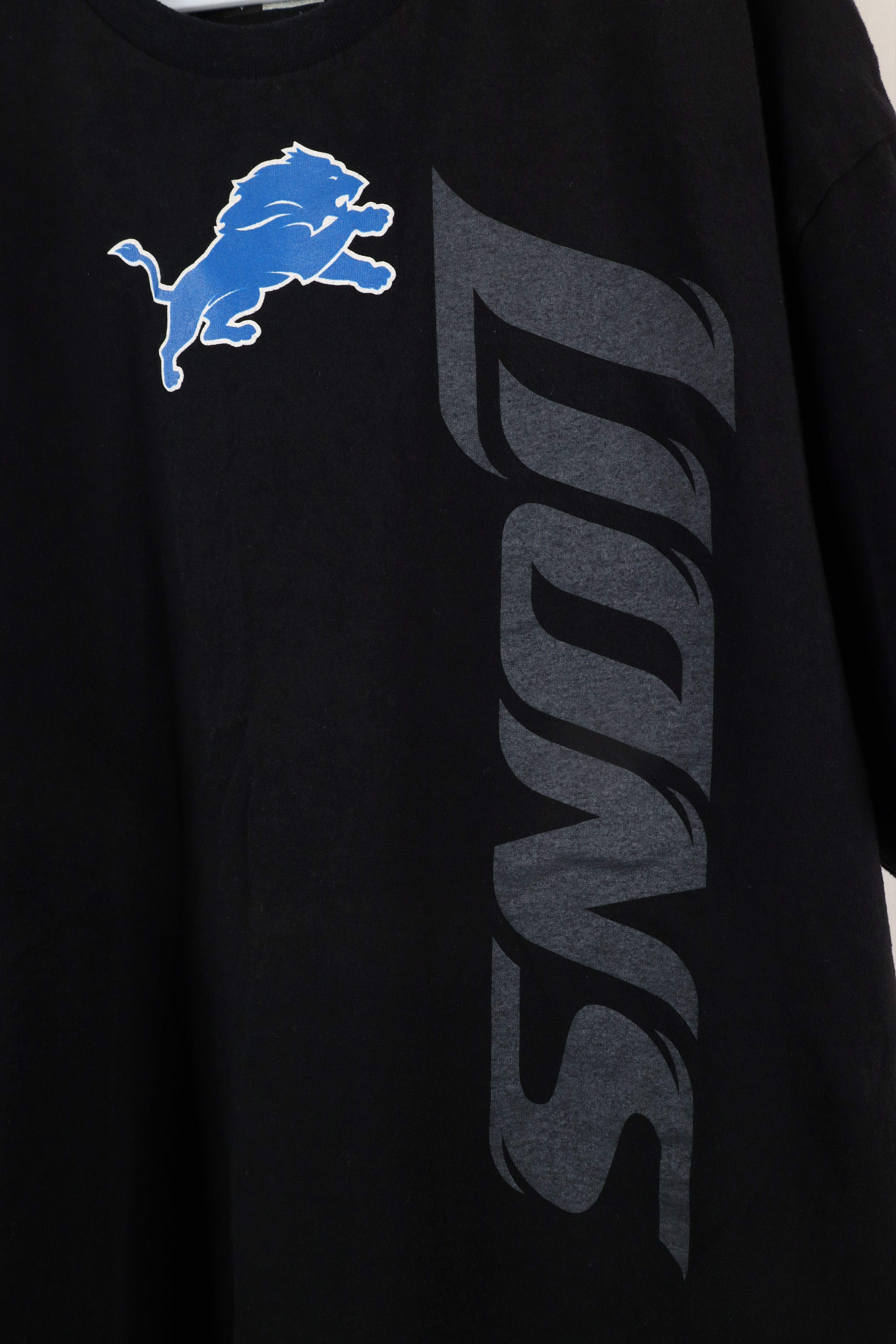 Vintage Vintage Y2K NFL Spell Detroit Lions Football T-Shirt Black Size US XXL / EU 58 / 5 - 4 Thumbnail