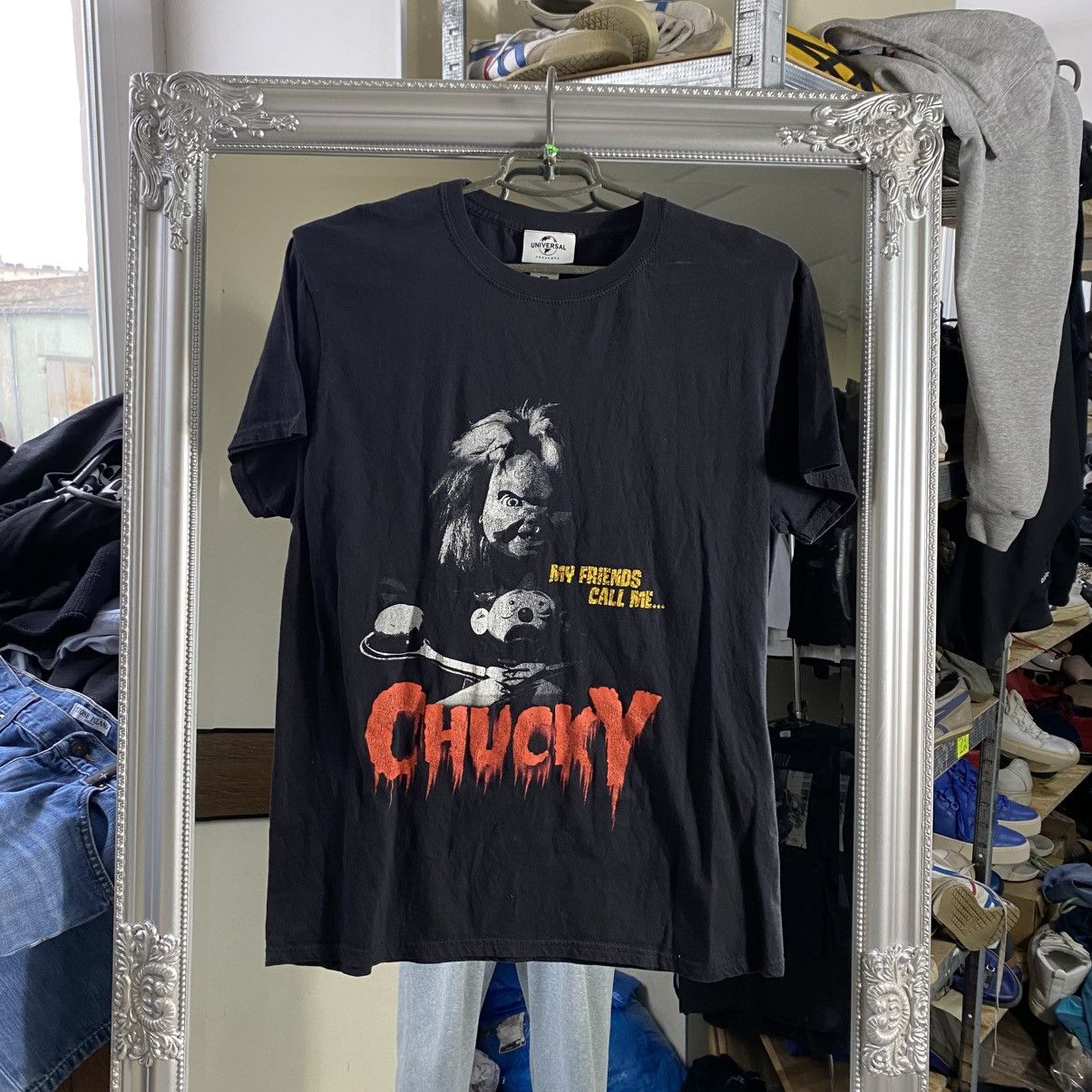 Fruit Of The Loom VINTAGE CHUCKY T-SHIRT UNIVERSAL Size US L / EU 52-54 / 3 - 1 Thumbnail