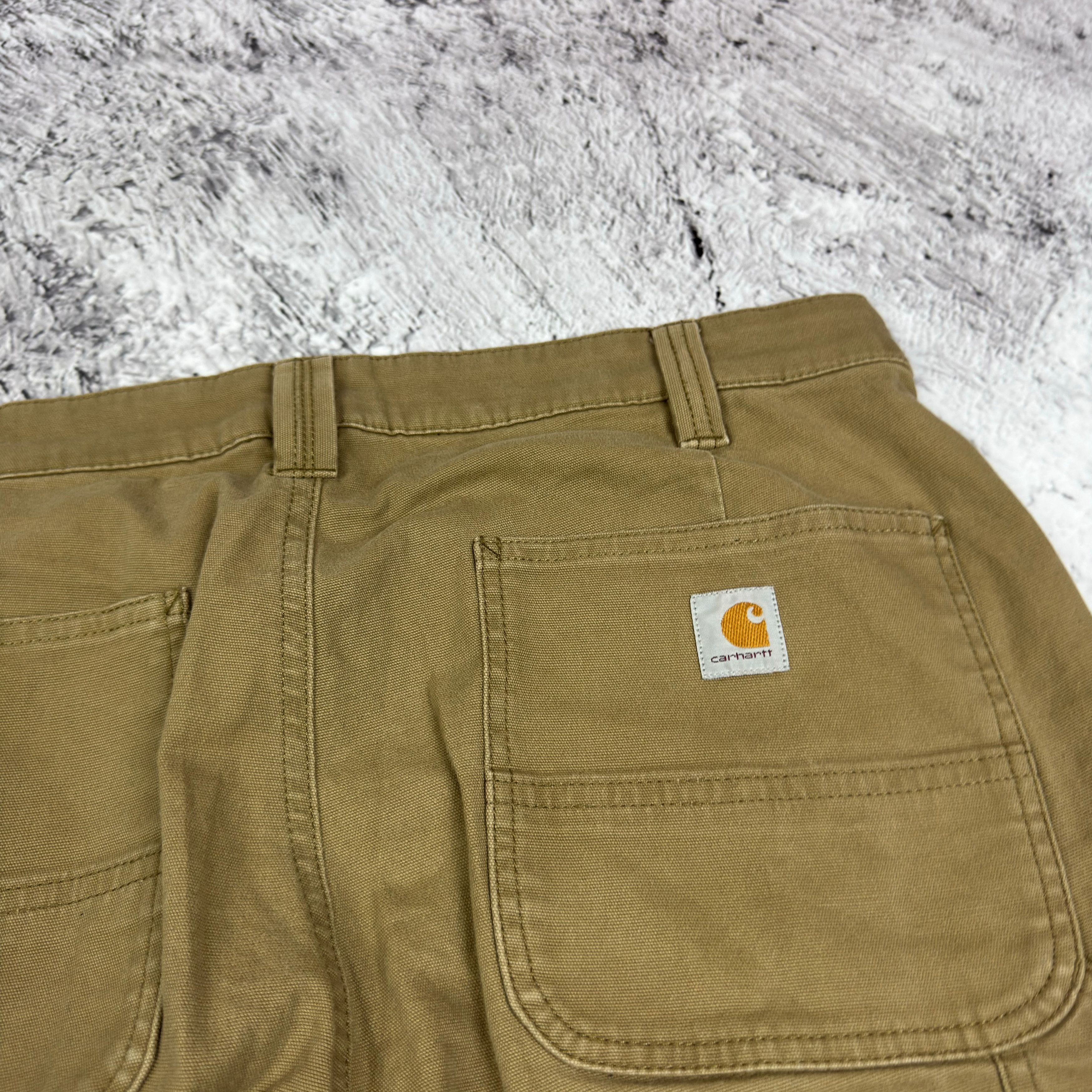 Carhartt Carhartt Women's Beige Cotton Stretch Straight Crawford Pant Size 32" / US 10 / IT 46 - 5 Thumbnail