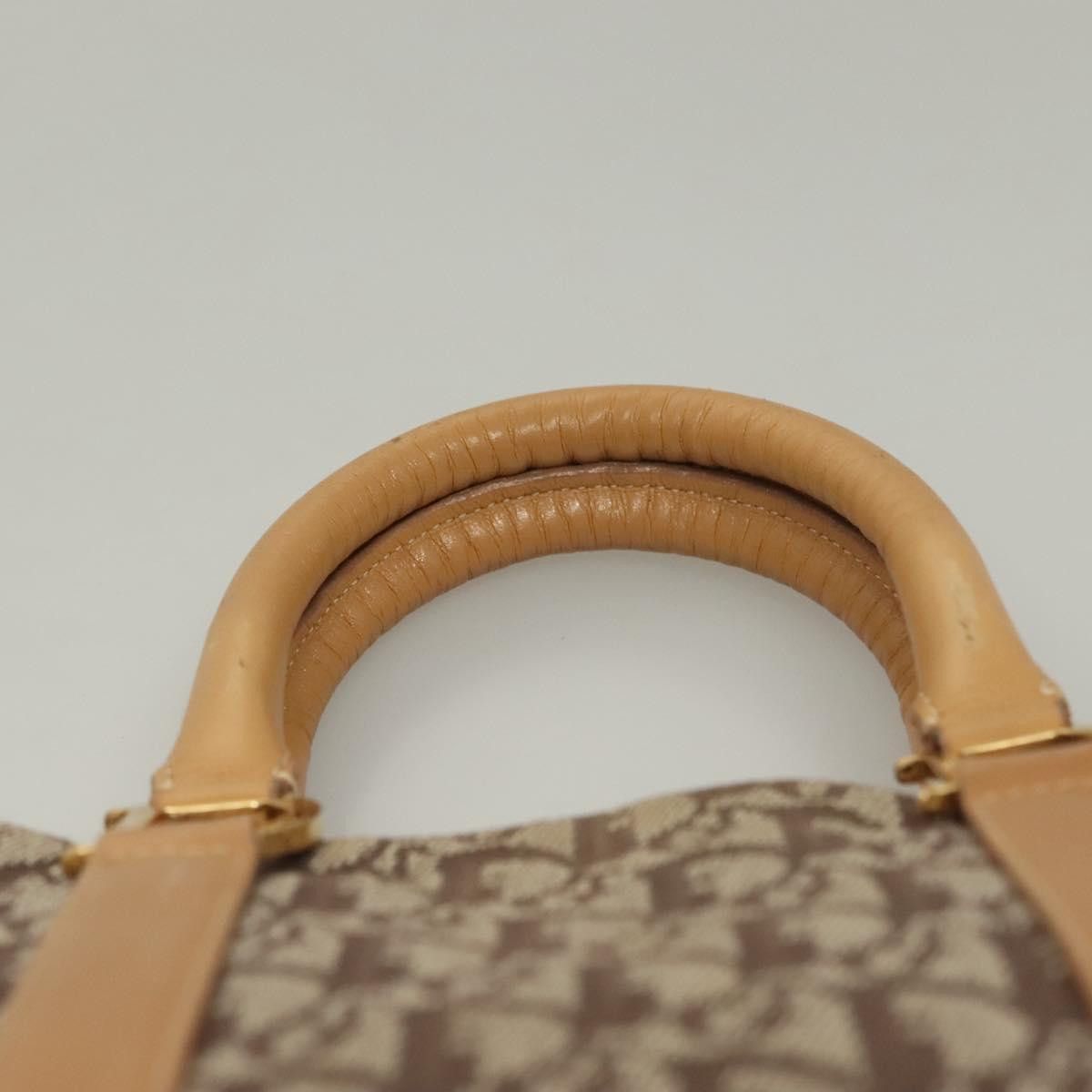 Dior DIOR Trotter Canvas Hand Bag Brown Gold Size ONE SIZE - 8 Thumbnail