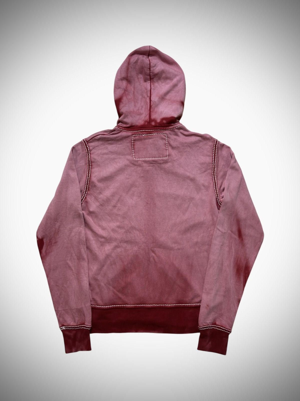 True Religion 2000’s True Religion - Big T Washed Zip Up Hoodie Size US S / EU 44-46 / 1 - 4 Thumbnail