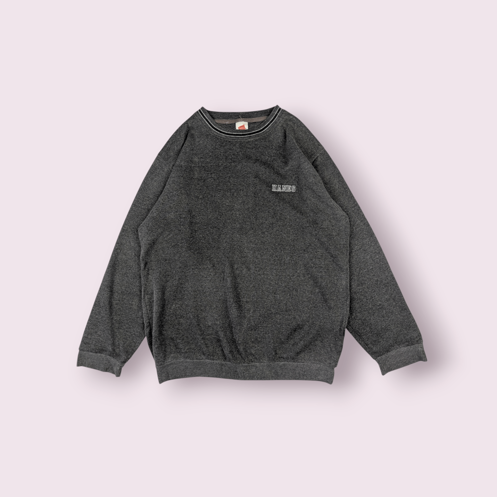 Hanes Vintage 2000's HANES Dark Grey Plain Sweatshirts Size US M / EU 48-50 / 2 - 2 Thumbnail