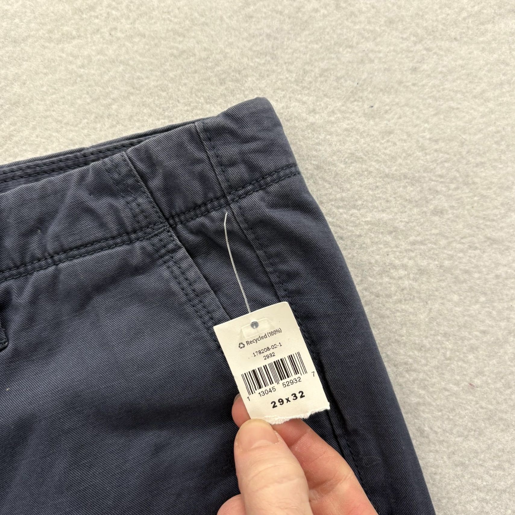 Gap Gap Straight Chino Pants Mens 29x32 Blue Mid Rise Straight Leg Cotton Casual NWT Size US 29 - 4 Thumbnail