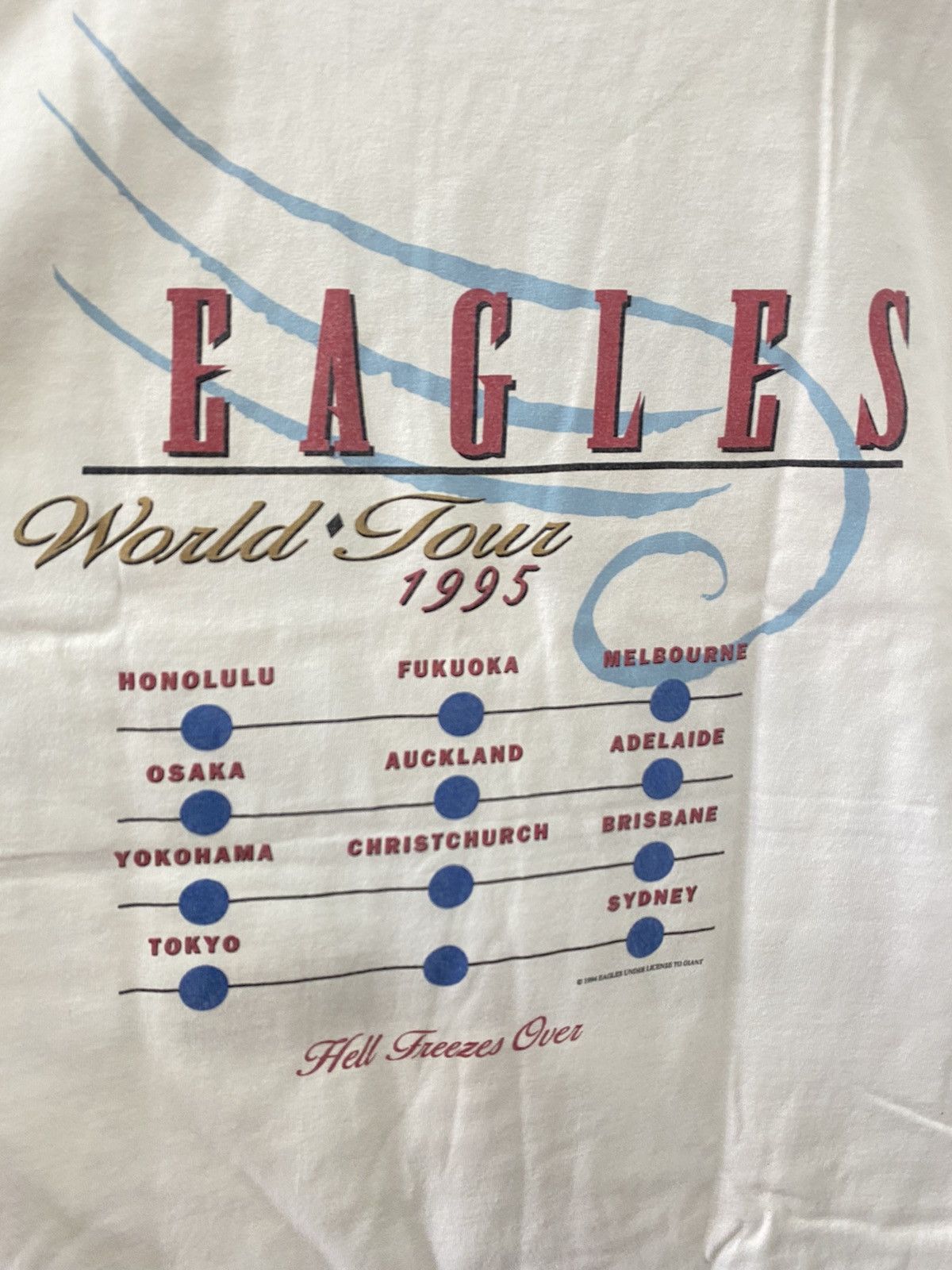 Band Tees ✅ VINTAGE 90s EAGLES Hell Freezes Over 1995 tee t-shirt Size US L / EU 52-54 / 3 - 3 Thumbnail