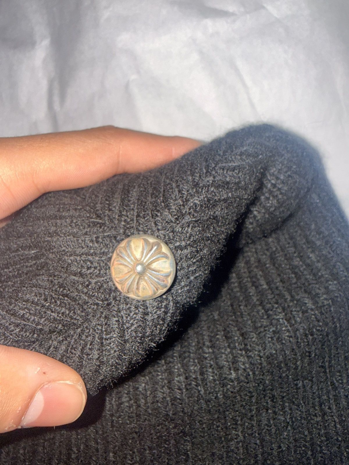Chrome Hearts CH Cashmere ‘Big Daddy” Beanie Size ONE SIZE - 3 Thumbnail