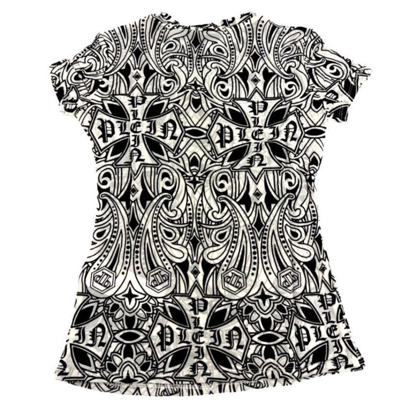 Philipp Plein Philipp Plein Nude Pink Gothic Tulle Sexy Pure Fit T-Shirt M Size M / US 6-8 / IT 42-44 - 8 Thumbnail