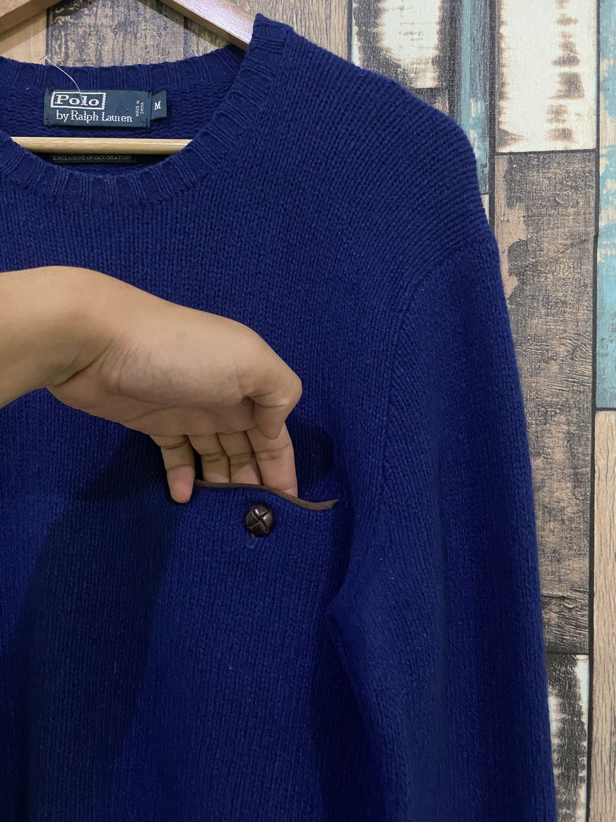 Polo Ralph Lauren Vintage Polo Ralph Lauren Double Padded Wool Knitwear Size US M / EU 48-50 / 2 - 3 Thumbnail