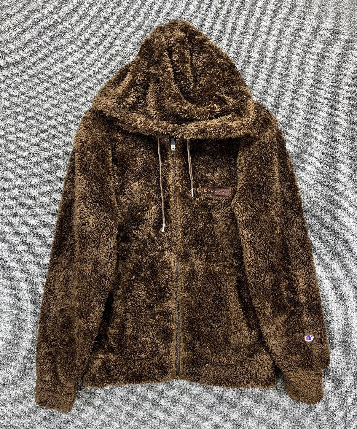 Champion Champion Hoodie Brown Fleece Jacket Size L / US 10 / IT 46 - 1 Thumbnail