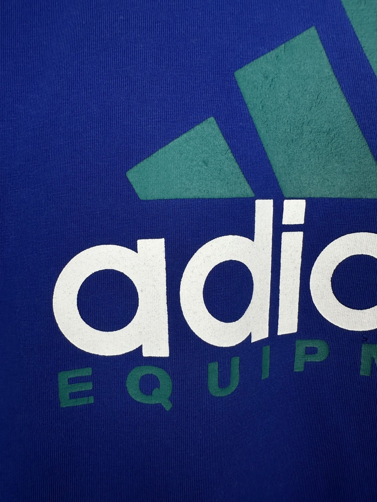 Adidas 90s Vintage Adidas Equipment Big Logo T Shirt Tee Size US M / EU 48-50 / 2 - 5 Thumbnail