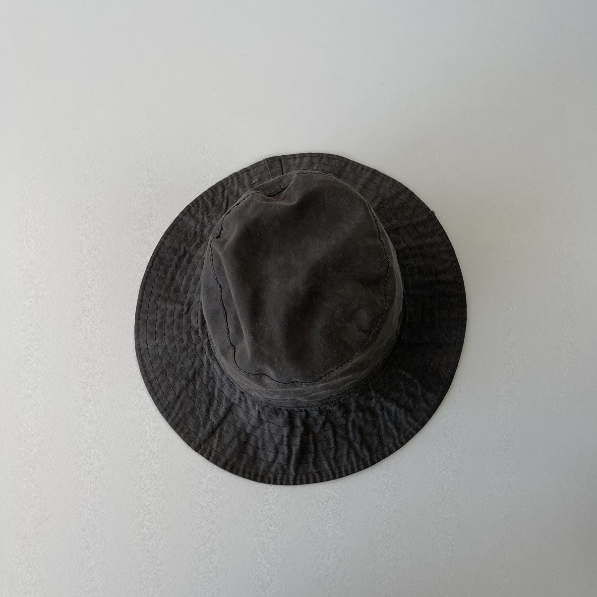 Vintage Vintage Waxed Cotton 90’s Buckle Hat Olive Made in Italy Size ONE SIZE - 7 Thumbnail