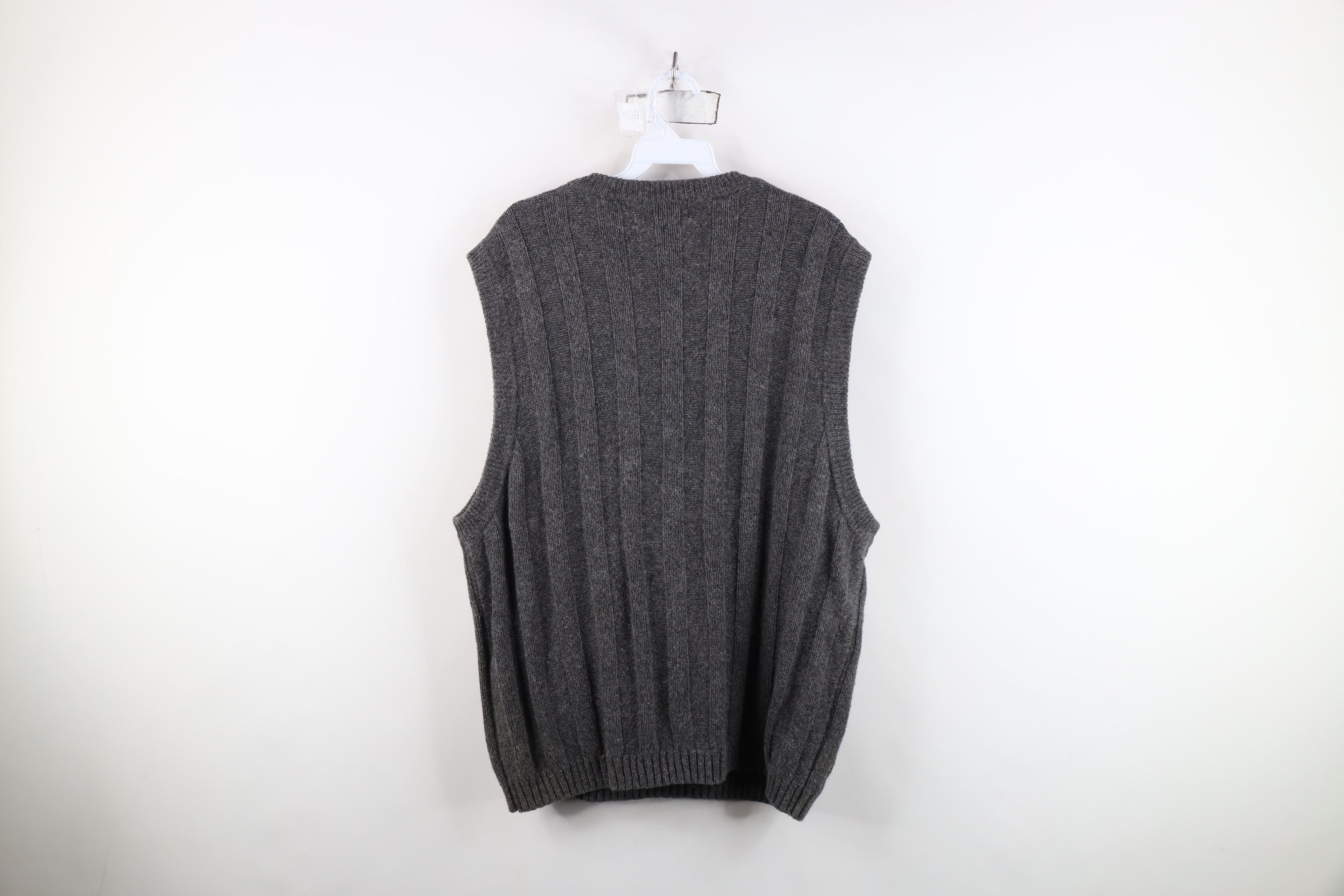 Vintage Vintage 90s Streetwear Blend Chunky Cable Knit Sweater Vest Size US XL / EU 56 / 4 - 8 Thumbnail