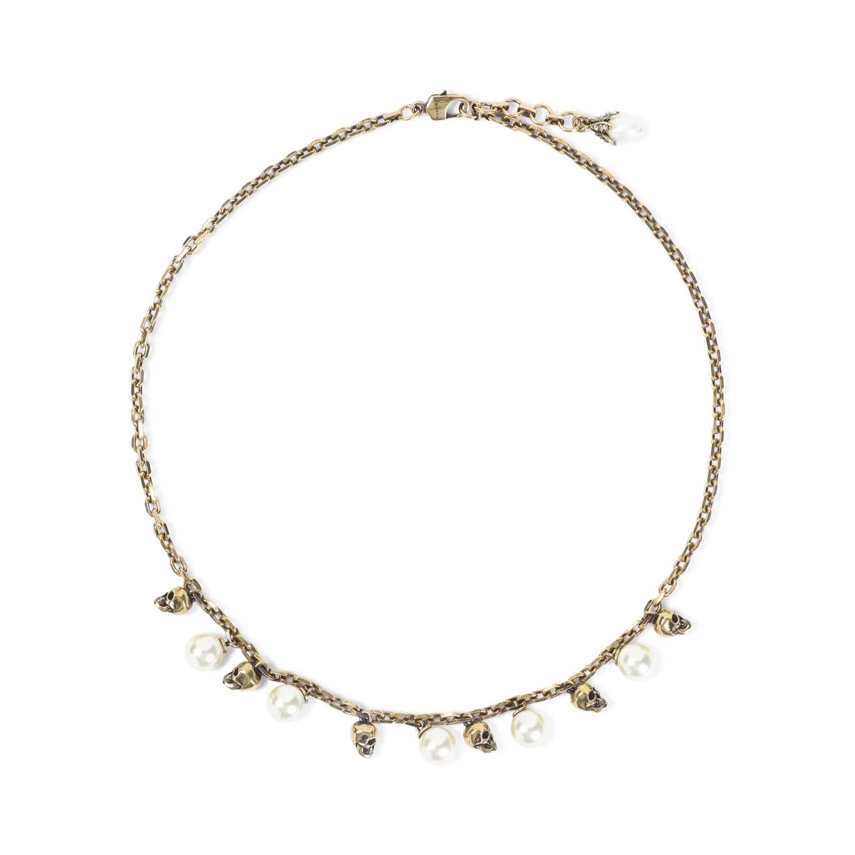 Alexander McQueen Alexander McQueen Pearly Skull Necklace Size ONE SIZE - 1 Thumbnail