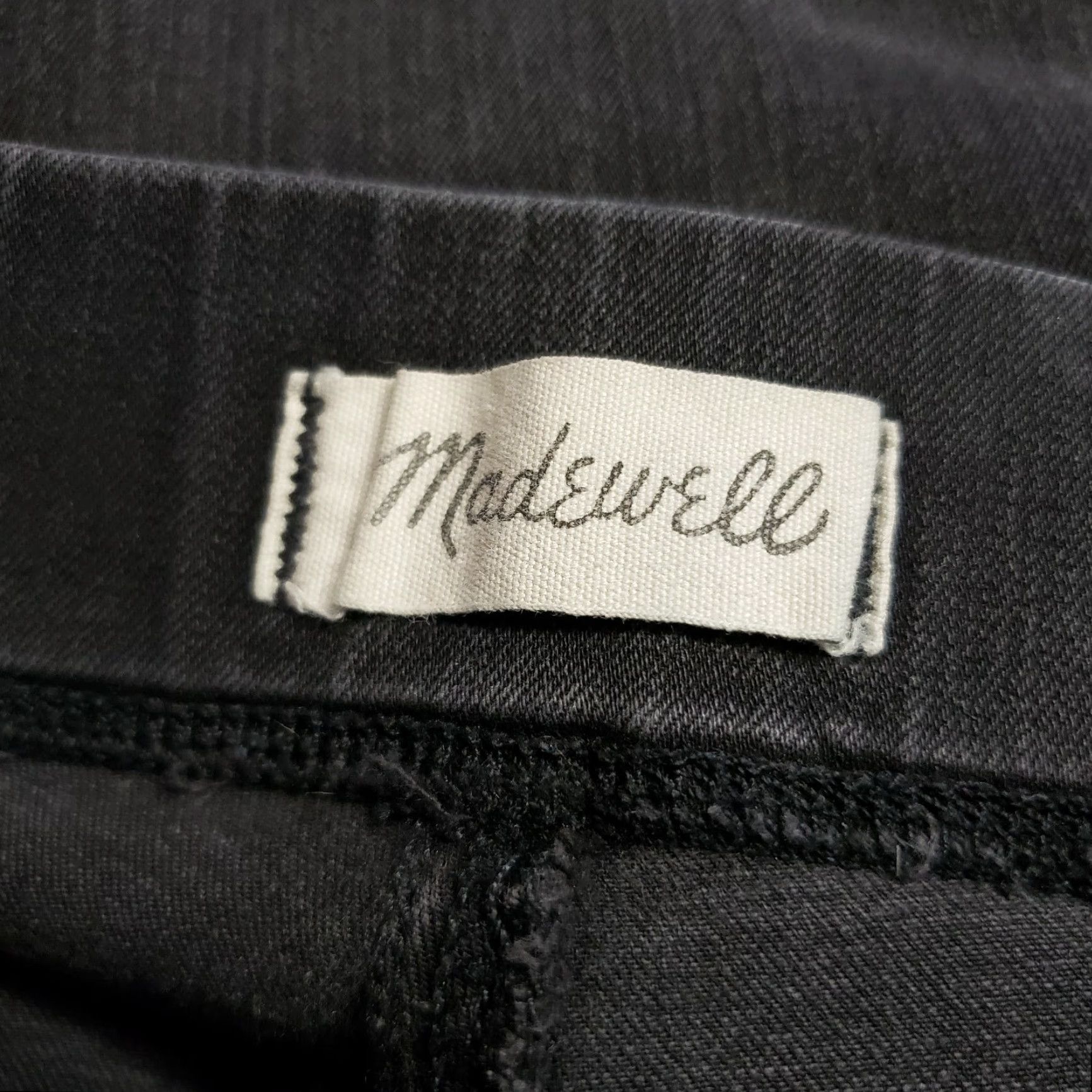 Madewell Madewell Womens Anywhere Skinny Jeans Sz 26 Black/Gray Pull On Mid Rise Size 26" / US 2 / IT 38 - 8 Thumbnail
