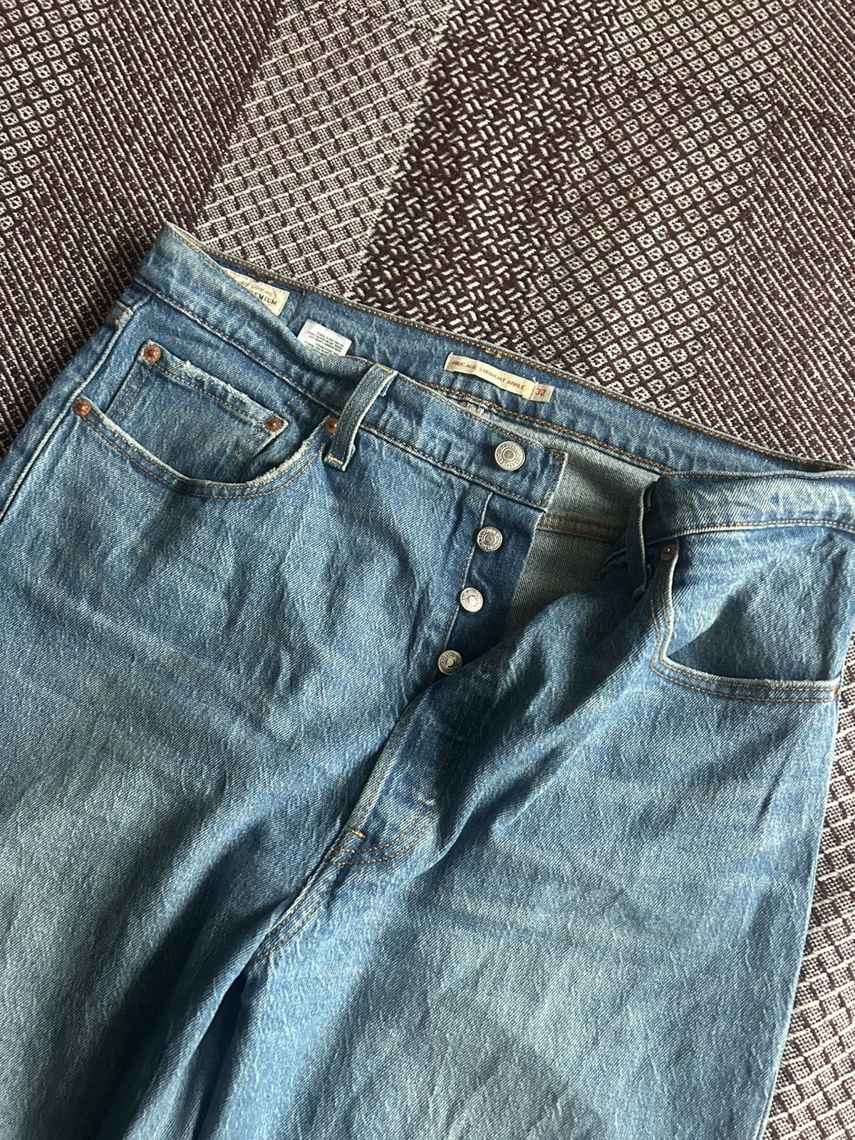 Levi's Levis Premium RibCage Straight Ankle Mud Washed Jeans Sz W32 Size US 32 / EU 48 - 9 Thumbnail