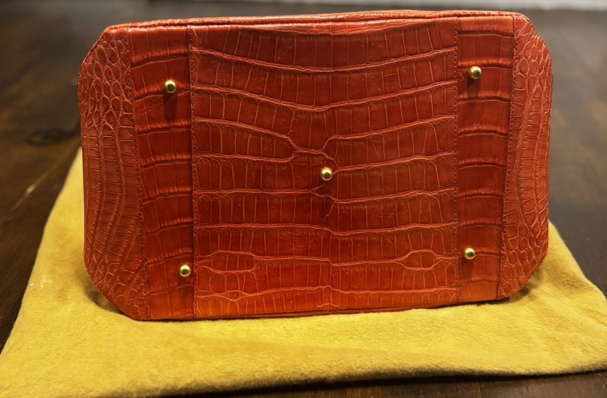Designer Carlos Falchi pink🚨 “Real crocodile skin”🚨 bag designer bag Size ONE SIZE - 5 Thumbnail