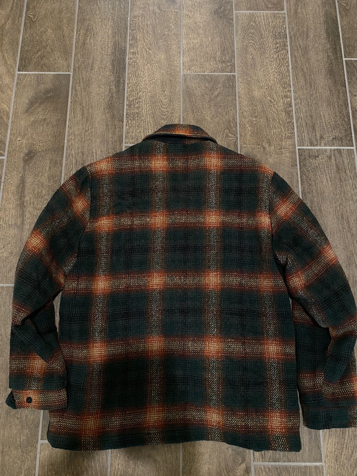 SHIPS Vtg Ships Outfitters Checkered Wool Flannel Jckt Size US L / EU 52-54 / 3 - 8 Thumbnail