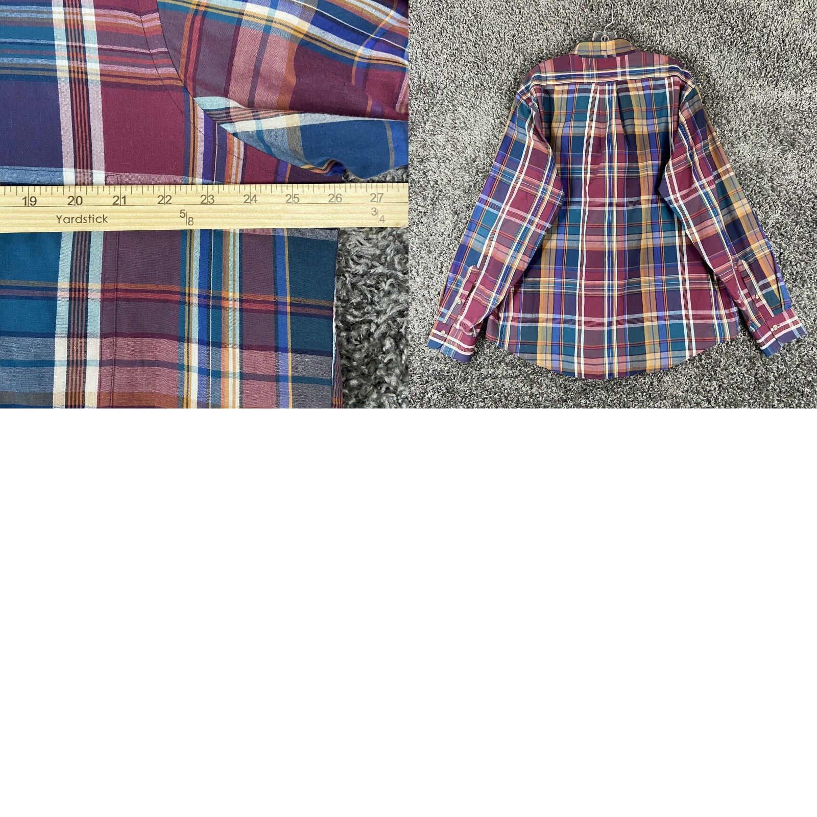 Gant Gant Men’s XL Multicolor Plaid Button Up Long Sleeve Size US XL / EU 56 / 4 - 8 Thumbnail