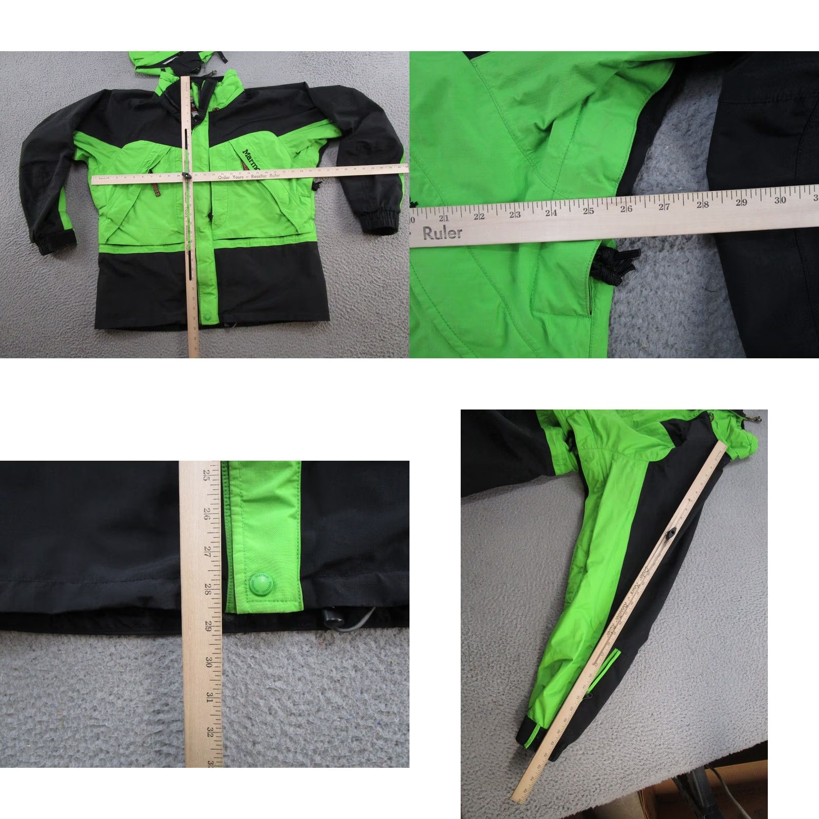 Marmot VINTAGE Marmot Jacket Gore Tex Shell Parka Green Men’s Size L Hooded Water Resistant Regular Size US L / EU 52-54 / 3 - 8 Thumbnail