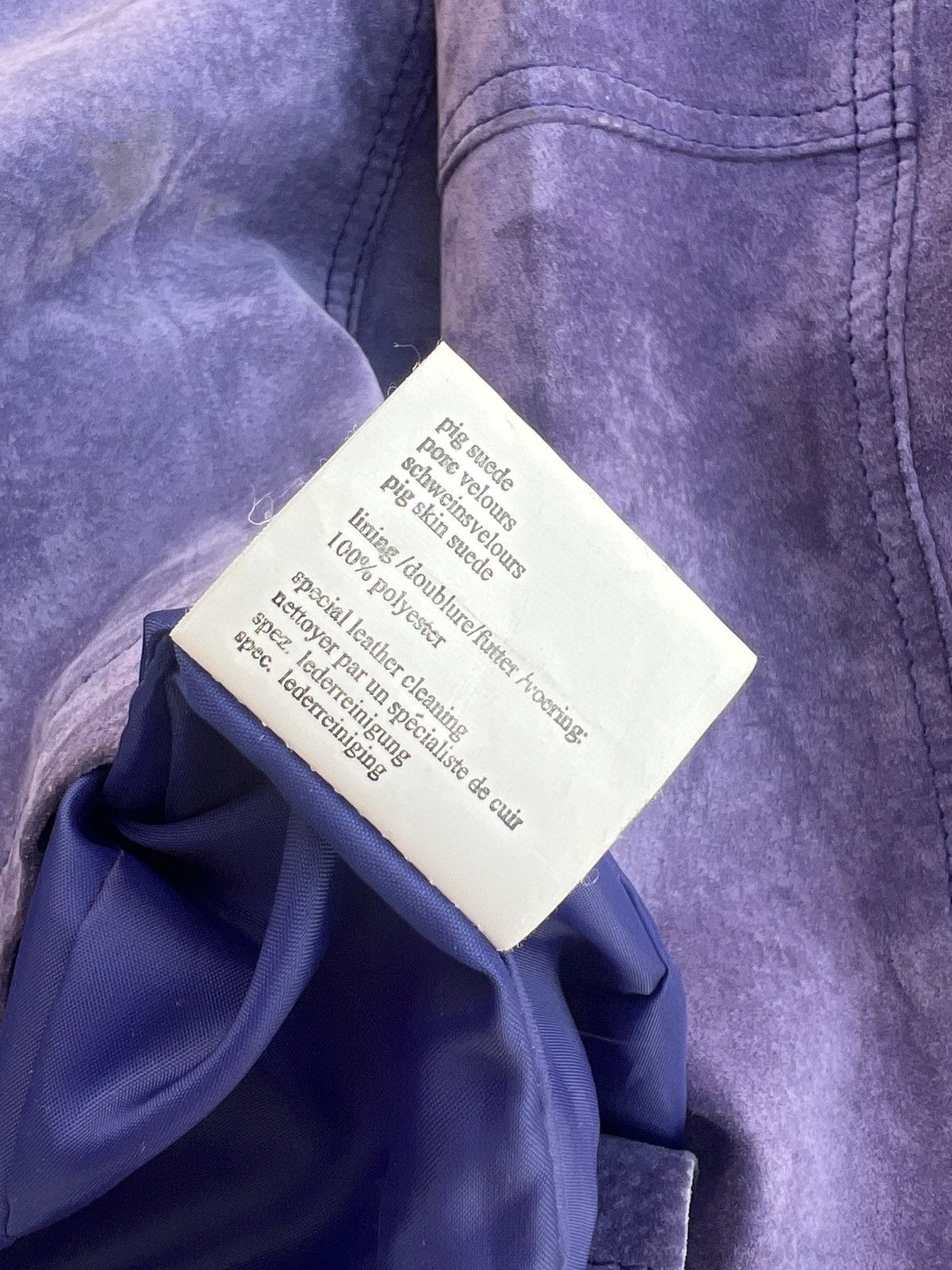 Vintage Vintage leather suede jacket in vibrant purple rare Size M / US 6-8 / IT 42-44 - 7 Thumbnail