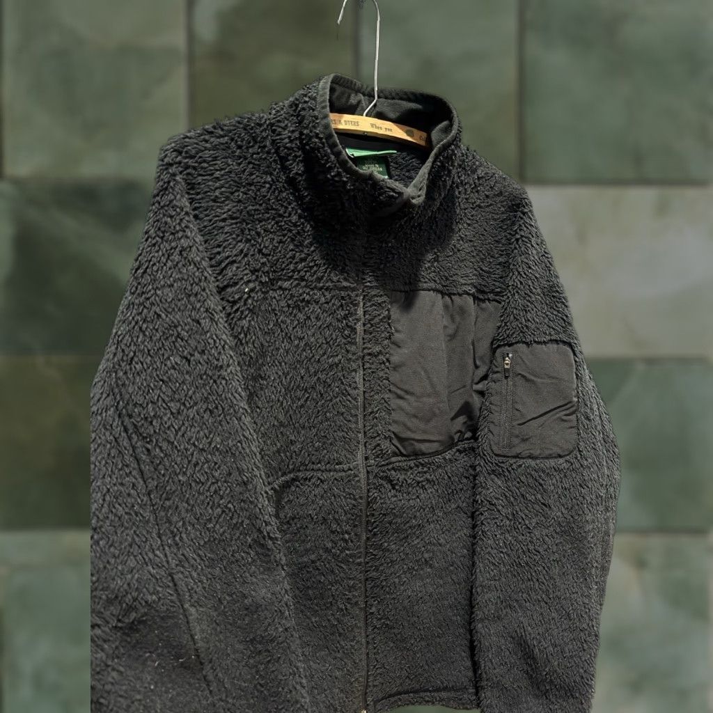 Vintage VINTAGE LL Bean Black Deep Pile Men’s Fleece Zip Sweatshirt Large L Shirt Hoodie? Size US L / EU 52-54 / 3 - 1 Thumbnail
