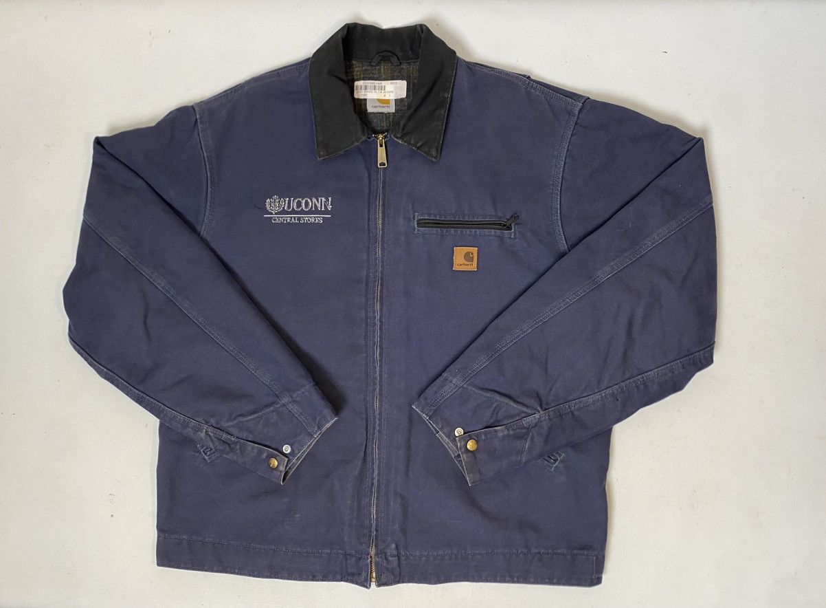 Carhartt Detroit Jacket Carhartt USA size XL J97 DPB blue used Size US XL / EU 56 / 4 - 1 Thumbnail