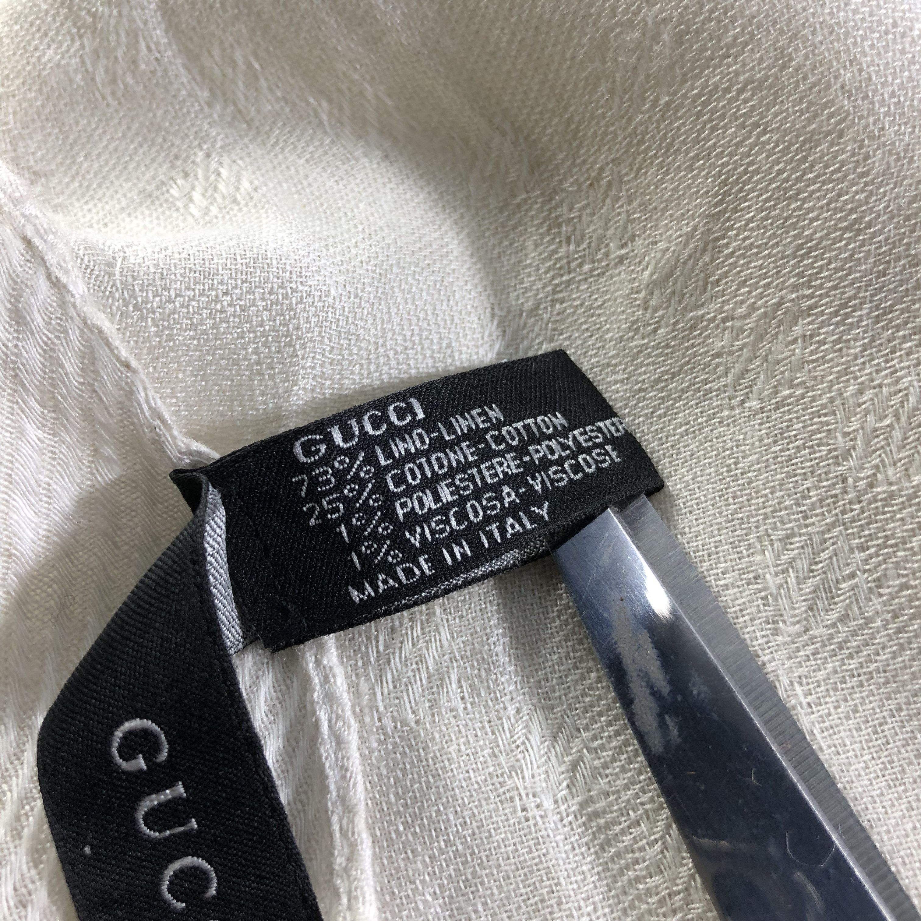 Gucci Gucci Monogram Wool Scarf Muffler Wrap V1760 Size ONE SIZE - 6 Thumbnail