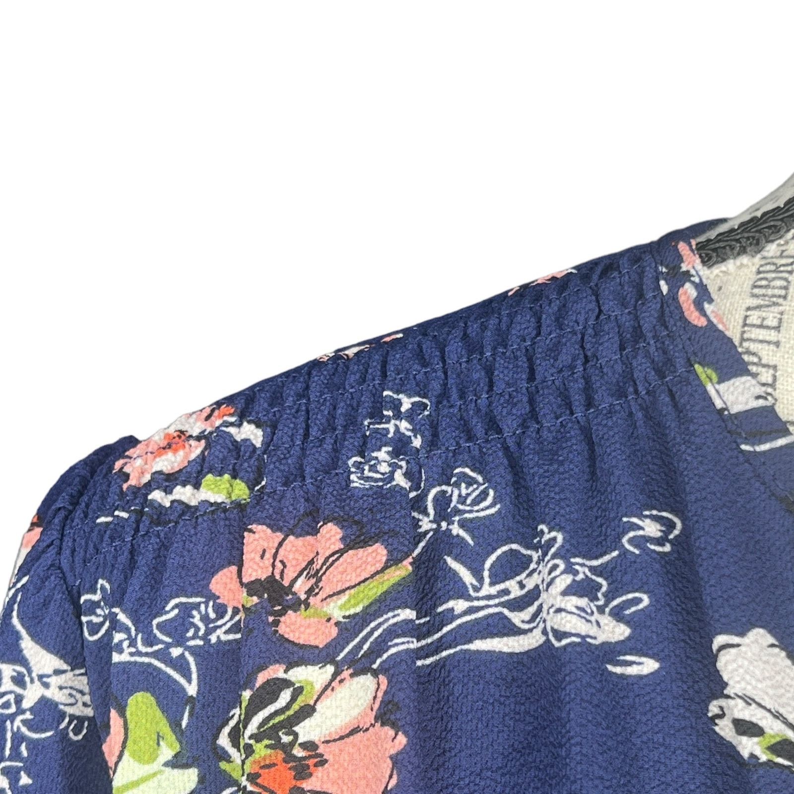 Other Kenmore Split Neck Blouse - Stitch Fix 3/4 Sleeve Floral Top Size S / US 4 / IT 40 - 9 Thumbnail