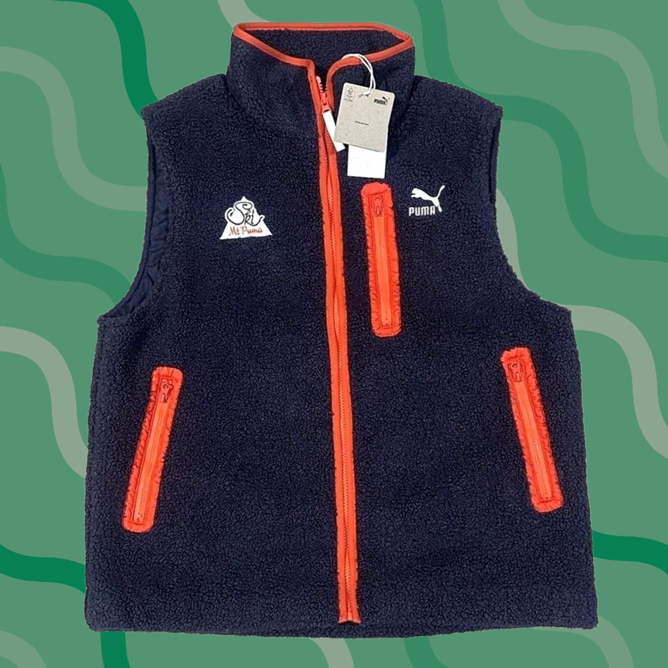 Puma Puma The Neverworn II Sherpa Full Zip Vest Navy Blue Mens Sz M (623014-16) Size US M / EU 48-50 / 2 - 1 Thumbnail